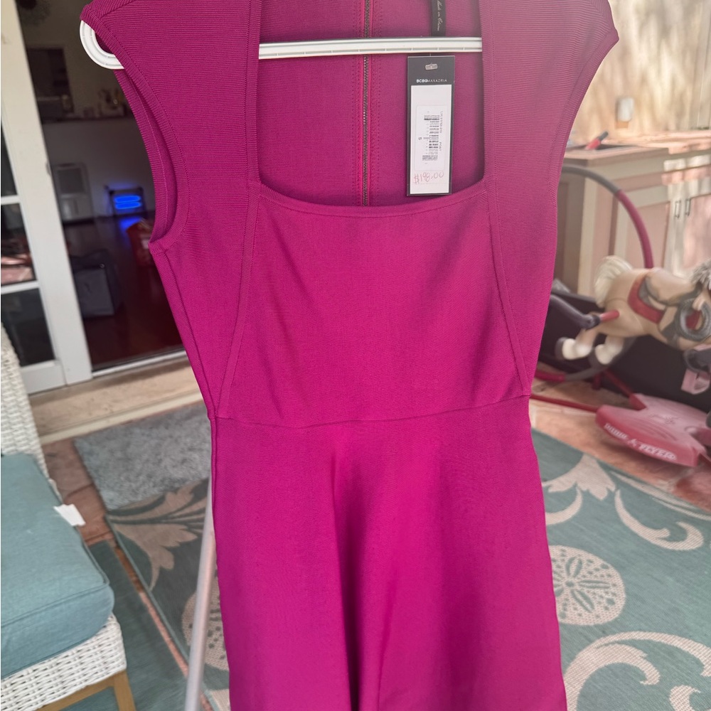 BCBGMaxAzria Fuchsia Mini Dress